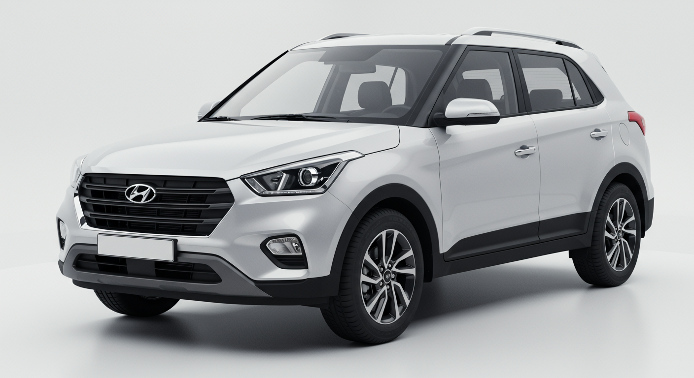 Hyundai Creta silver SUV 2024