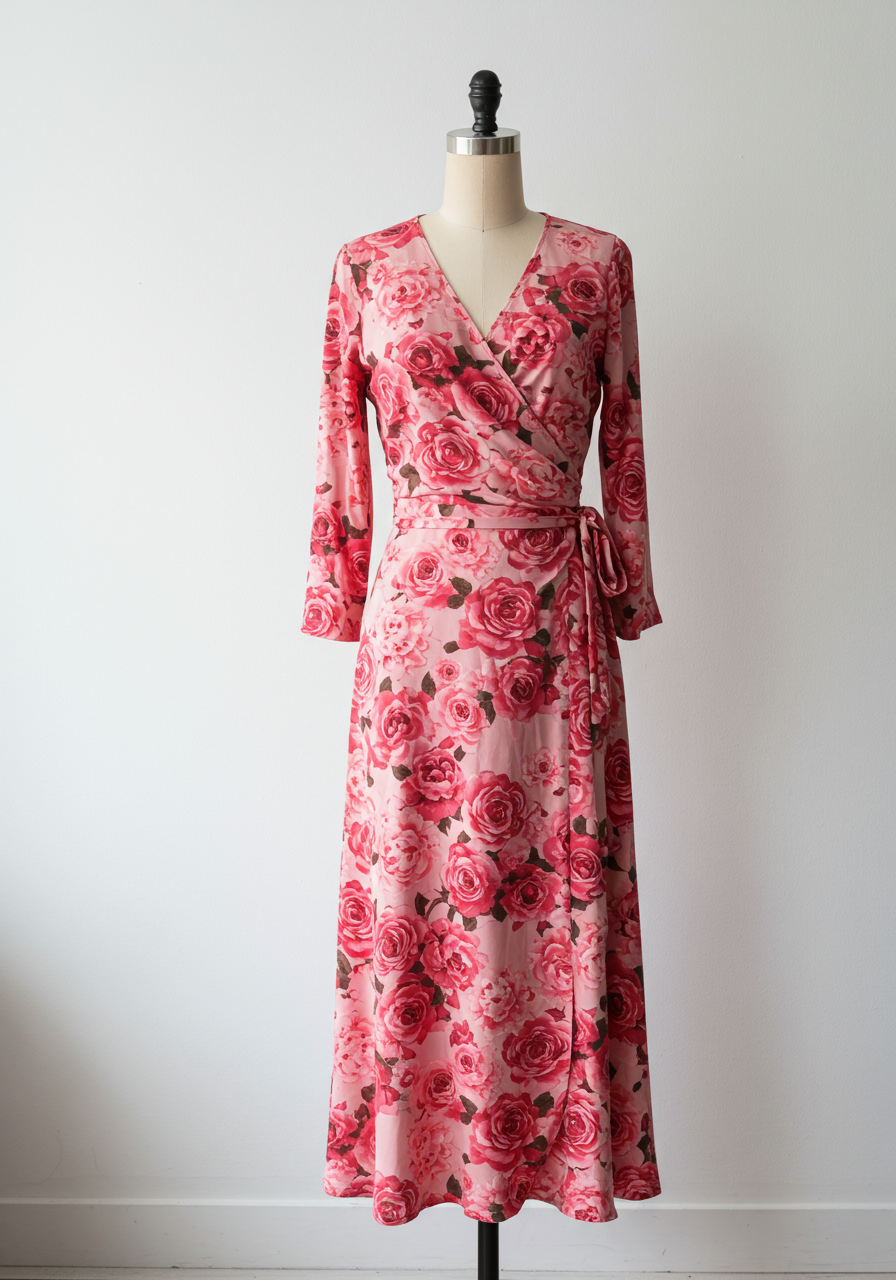 Floral Wrap Dress